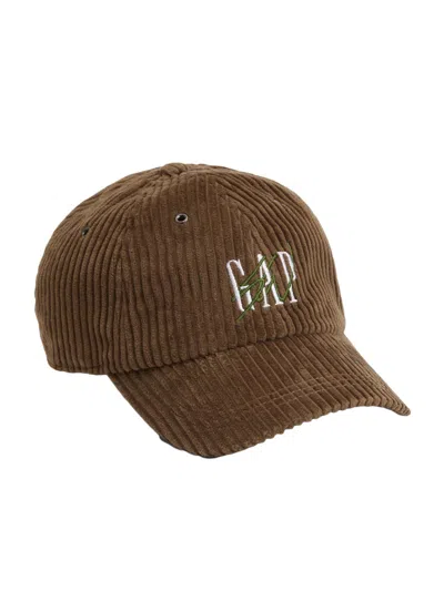 Pre-owned Gap Reissue × Sean Wotherspoon Corduroy Logo Baseball Hat In Light Brown