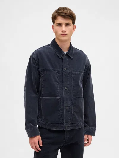 Gap Relaxed Corduroy Jacket In Blue
