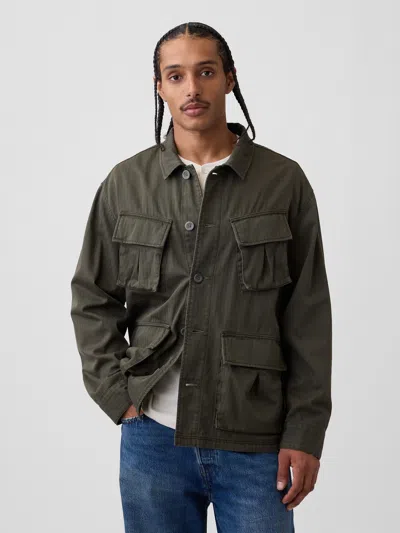 Gap Relaxed Field Jacket In Surplus Green