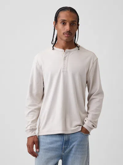 Gap Relaxed Henley T-shirt In Gold