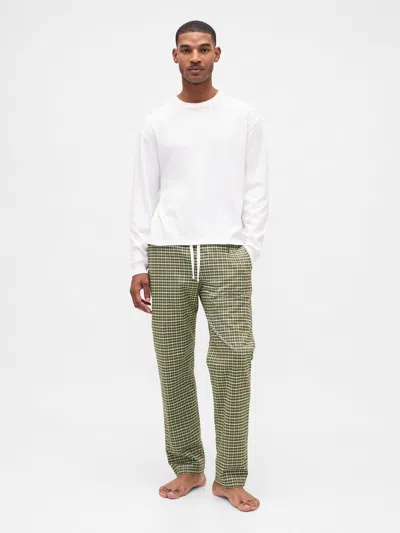 Gap Relaxed Pj Pants In Green