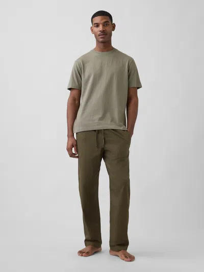Gap Relaxed Pj Pants In Green