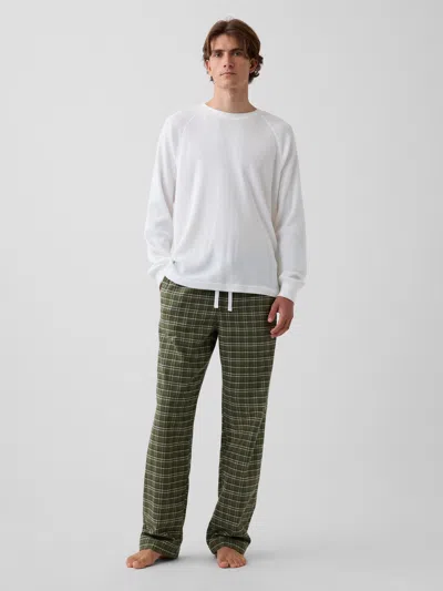 Gap Relaxed Pj Pants In Green Plaid
