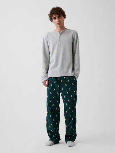 Gap Relaxed Pj Pants In Puppy Print