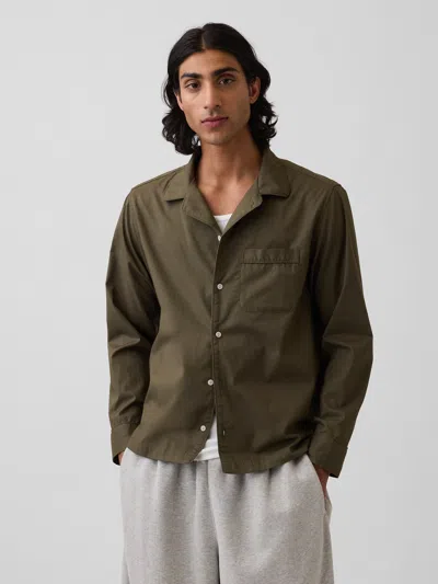 Gap Relaxed Pj Shirt In Green
