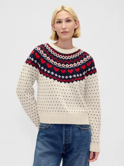 Gap Relaxed Raglan Crewneck Sweater In Gray