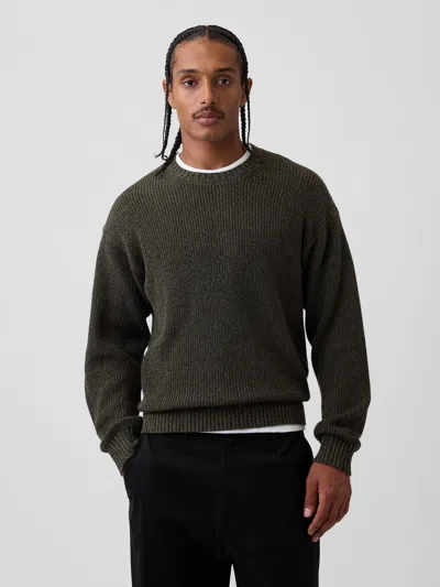 Gap Relaxed Shaker Sweater In Bamboo Green