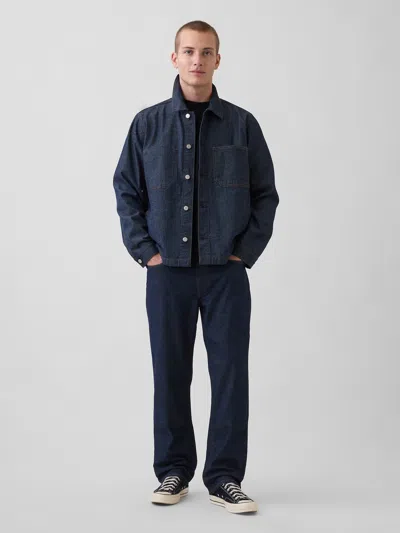 Gap Relaxed Straight Jeans In Blue