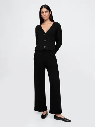 Gap Relaxed Sweater Pants In Black