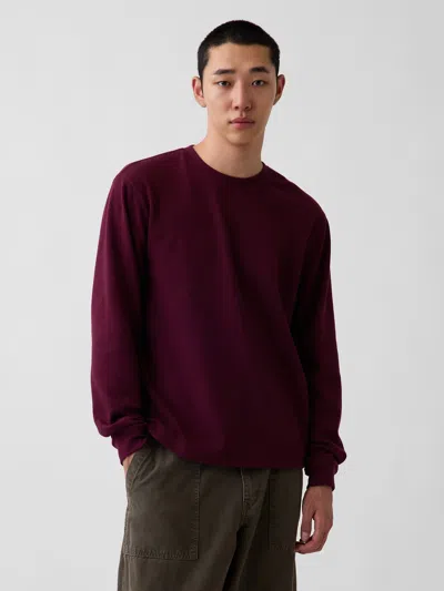 Gap Relaxed Waffle T-shirt In Red