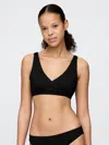 Gap Rib Bikini Top In Black