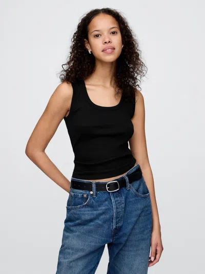 Gap Rib Scoop Tank In Black