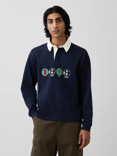 Gap Robert Indiana 1969 Polo Shirt Shirt In Blue