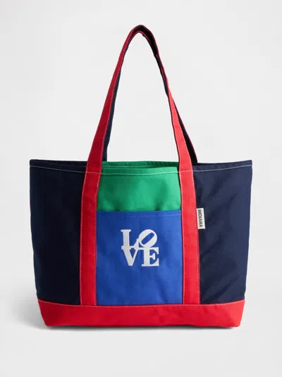 Gap Robert Indiana Love Tote Bag In Multi