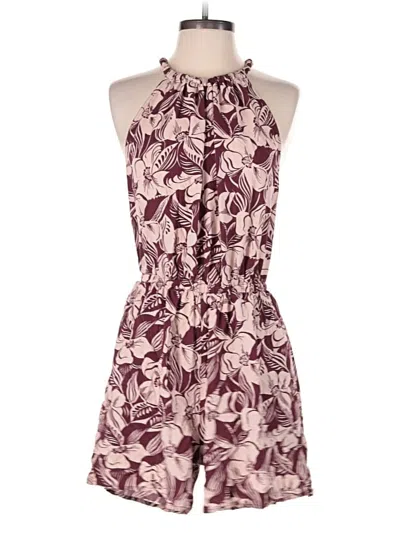 Pre-owned Gap Romper In Burgundy