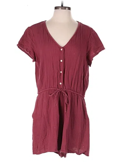 Pre-owned Gap Romper In Burgundy