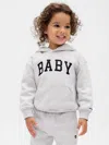 Gap × Sandy Liang Baby & Toddler Vintagesoft Logo Hoodie In Gray