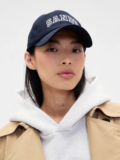 Gap × Sandy Liang Logo Baseball Hat In Blue