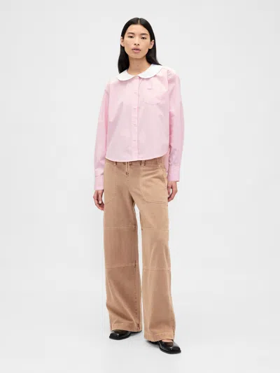 Gap × Sandy Liang Low Rise Utility Pants In Brown