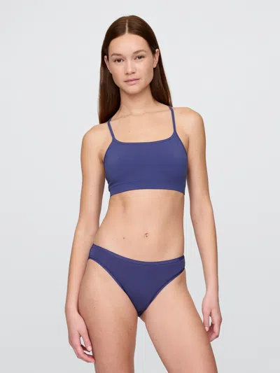 Gap Seamless Racerback Bralette In Blue