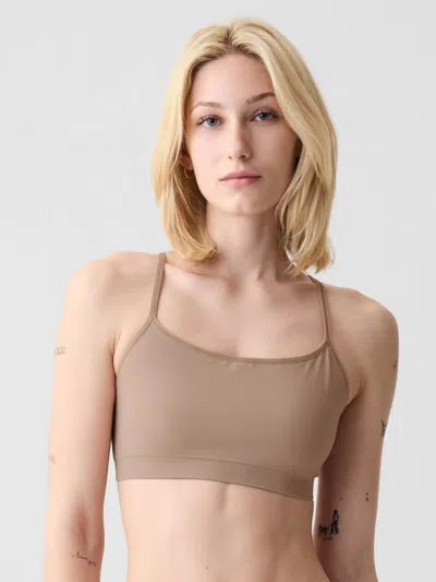 Gap Seamless Racerback Bralette (2-pack) In Cafe Au Lait