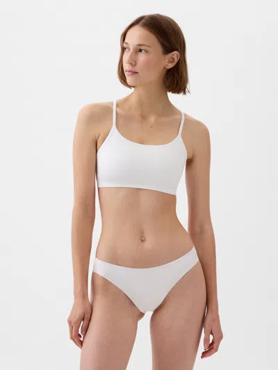 Gap Seamless Racerback Bralette In Optic White