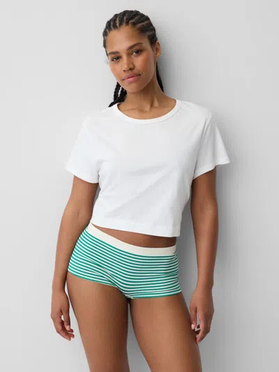 Gap Seamless Shorty In Green Stripe