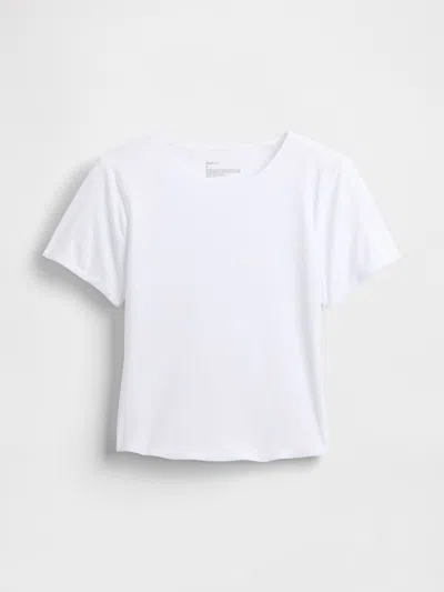 Gap Secondskin Crop T-shirt In White