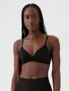 Gap Secondskin Crossover Bralette In Black