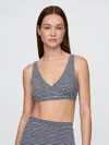 Gap Seersucker Gingham Crossover Bikini Top