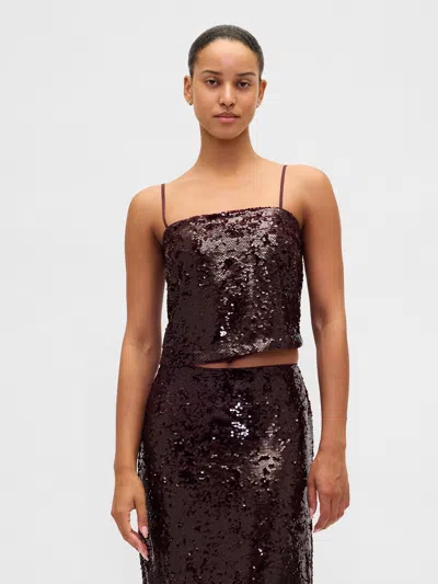 Gap Sequin Cami In Animal Print
