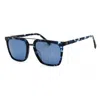 Gap Men's Brown Rectangular Sunglasses Sgp006 In Blue