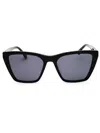 Gap Sgp020 Rectangular Acetate Sunglasses In Black