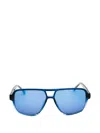 Gap Sgp202 Rectangle-frame Sunglasses In Blue