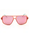 Gap Rectangular Acetate Sunglasses For All Occasions In Pink
