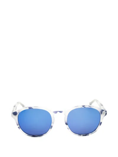 Gap Sgp203 Round-frame Sunglasses In White