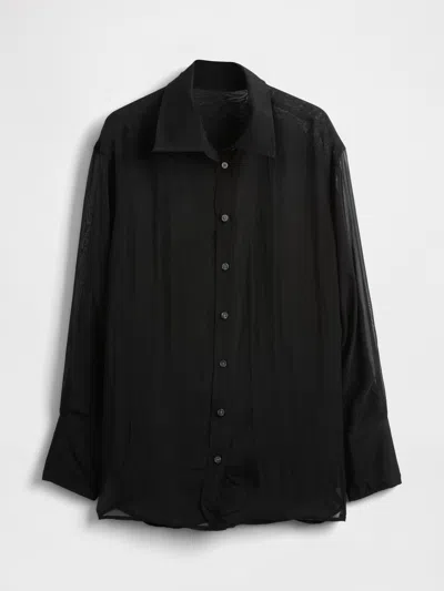 Gap Sheer Big Shirt In Black