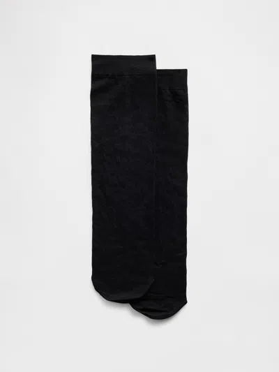 Gap Sheer Crew Socks In Black