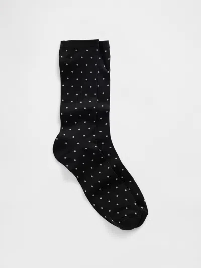 Gap Sheer Crew Socks In Black