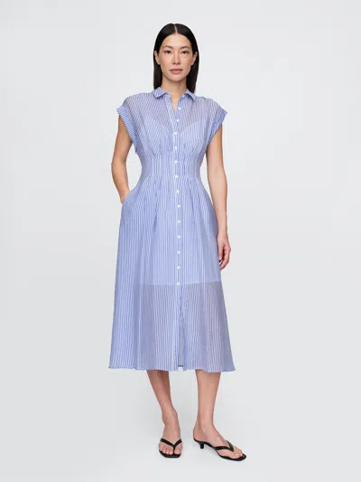 Gap Sheer Midi Shirtdress