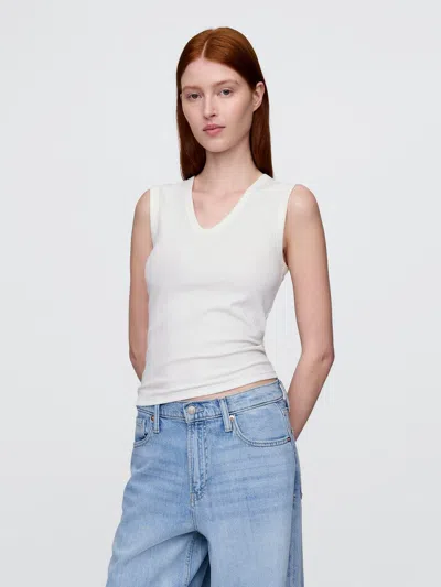 Gap Sheer Modern Rib Tank Top