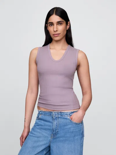 Gap Sheer Modern Rib Tank Top