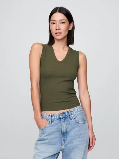 Gap Sheer Modern Rib Tank Top