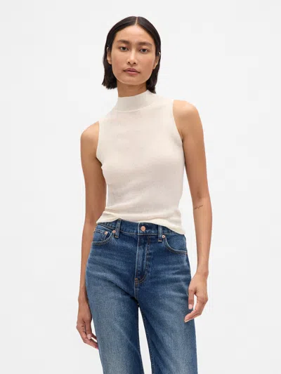 Gap Sheer Rib Mockneck Tank Top