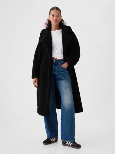 Gap Sherpa Coat In Black