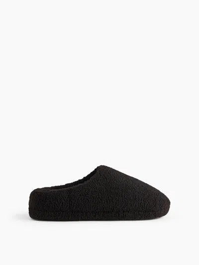Gap Sherpa Slippers In Black