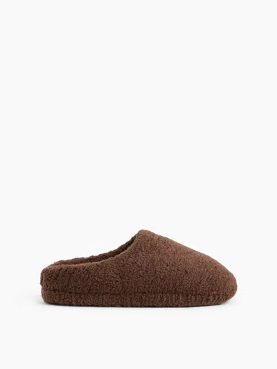Gap Sherpa Slippers In Brown