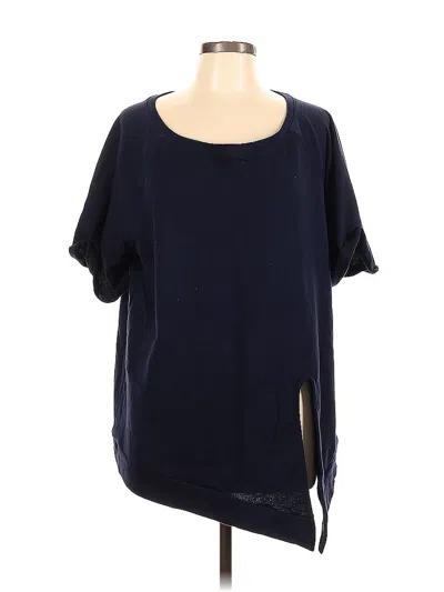 Pre-owned Gap Short Sleeve Blouse In Blue