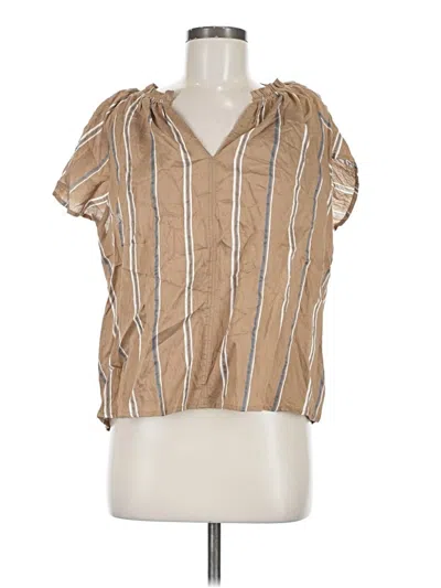 Gap Short Sleeve Blouse In Neutral