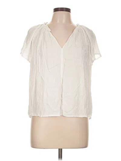 Pre-owned Gap Short Sleeve Blouse In Ivory